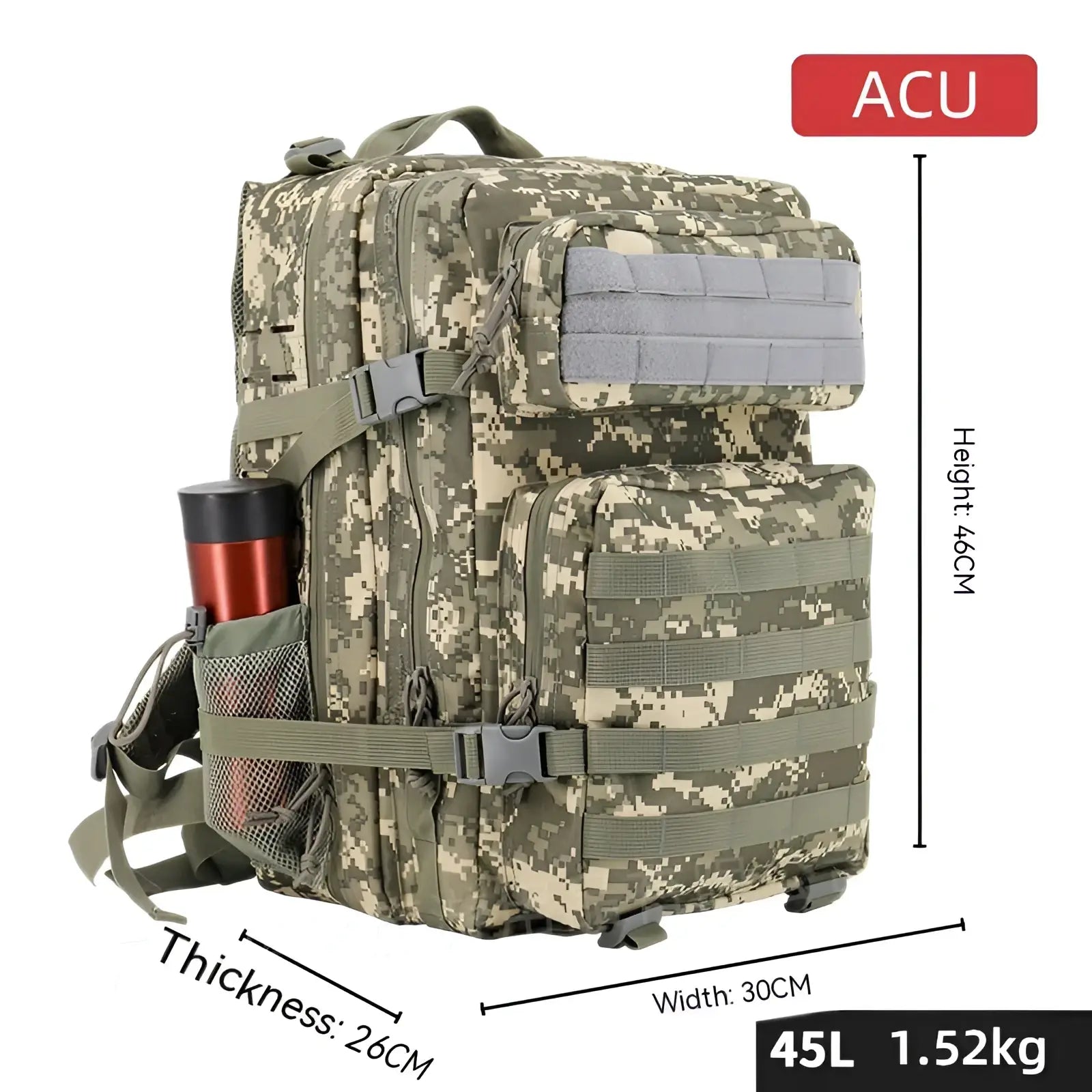 Tactical Backpack Large Capacity Outdoor Hiking Bag