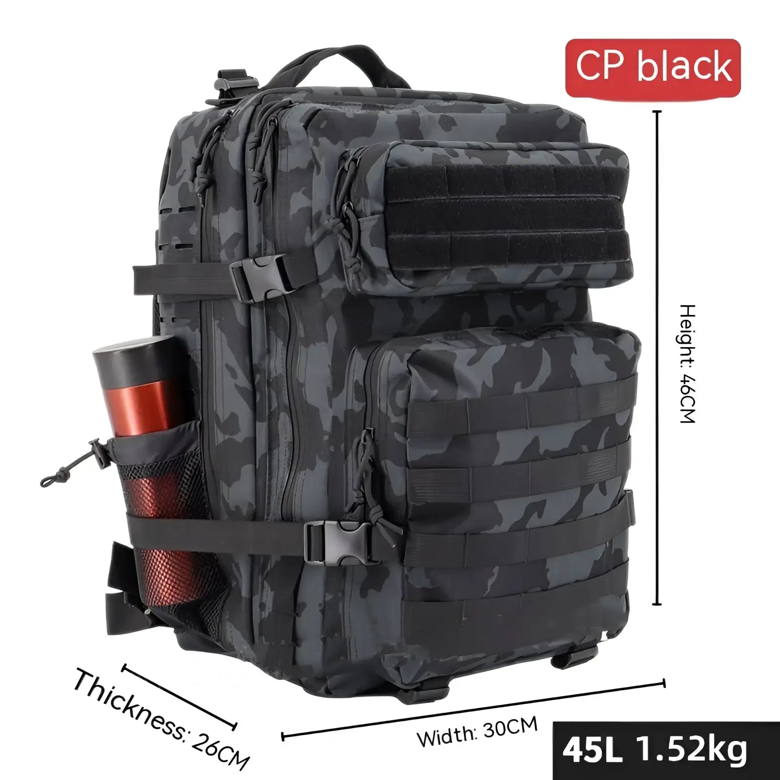 Tactical Backpack Large Capacity Outdoor Hiking Bag