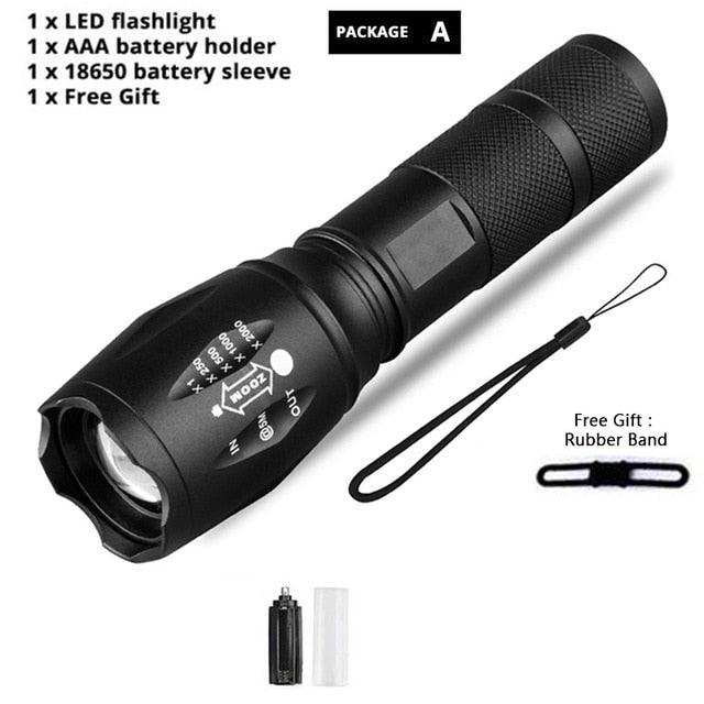 Waterproof Mini LED Flashlight Rechargeable Tactical Torch