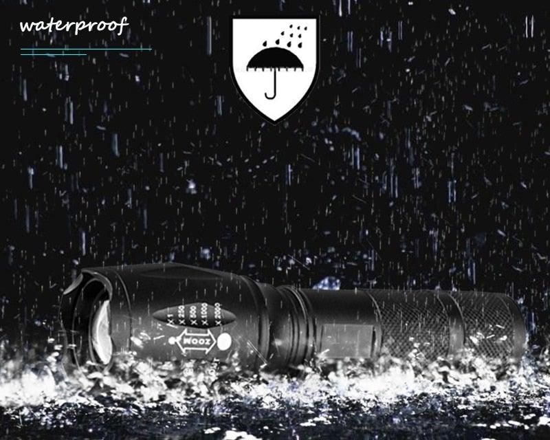 Waterproof Mini LED Flashlight Rechargeable Tactical Torch