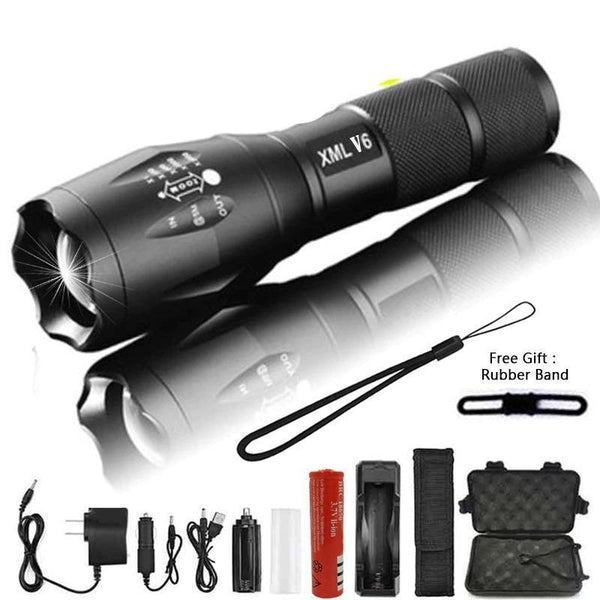 Waterproof Mini LED Flashlight Rechargeable Tactical Torch