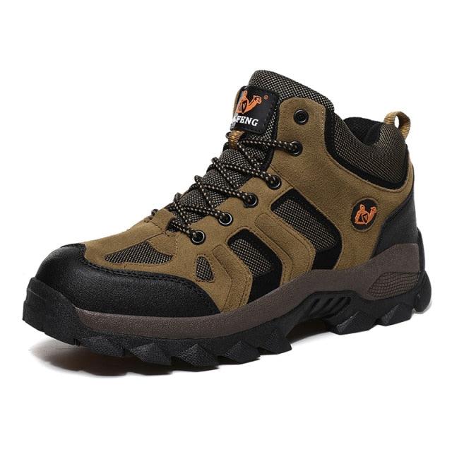 Men's Winter Fur Waterproof Anti-Slip Hiking Boots