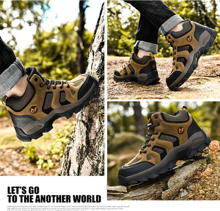 Men's Winter Fur Waterproof Anti-Slip Hiking Boots