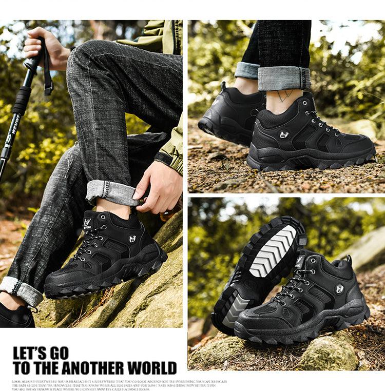 Men's Winter Fur Waterproof Anti-Slip Hiking Boots