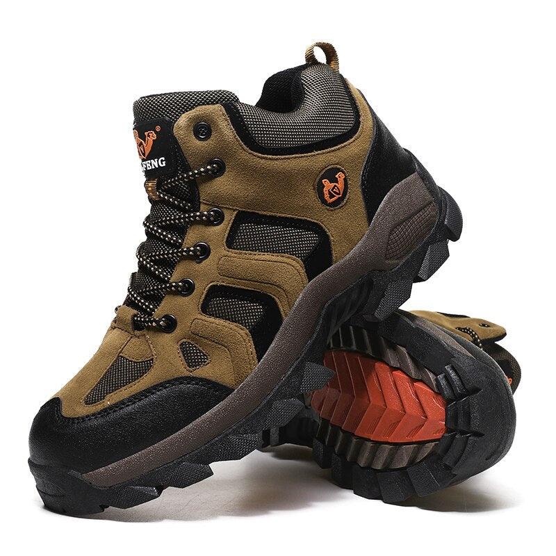 Men's Winter Fur Waterproof Anti-Slip Hiking Boots