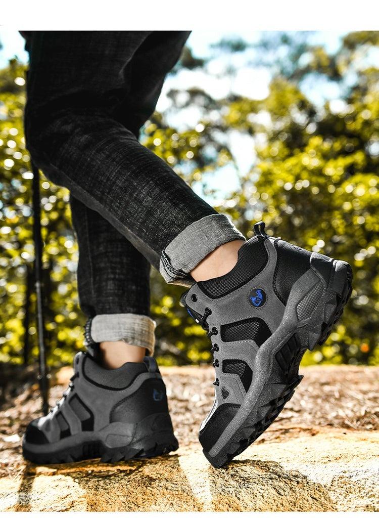 Men's Winter Fur Waterproof Anti-Slip Hiking Boots