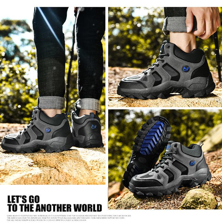 Men's Winter Fur Waterproof Anti-Slip Hiking Boots