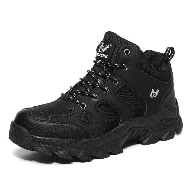Men's Winter Fur Waterproof Anti-Slip Hiking Boots