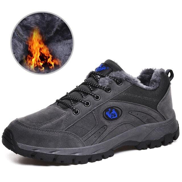 Men's Winter Warm Non-Slip Hiking Sneakers Outdoor Shoes