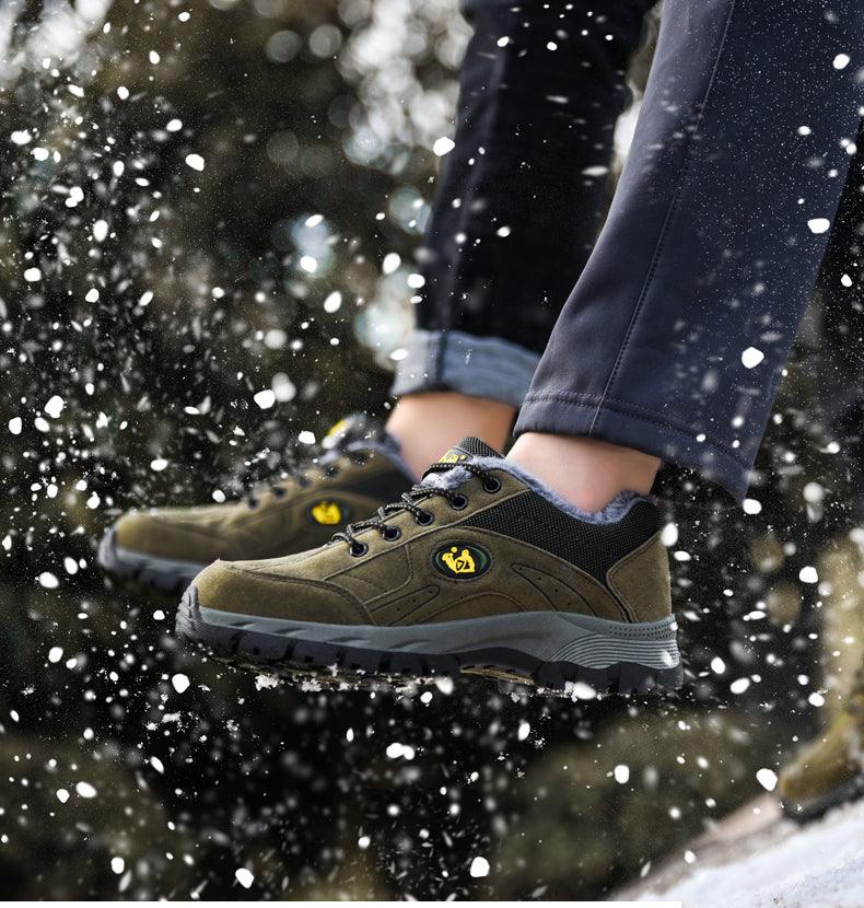 Men's Winter Warm Non-Slip Hiking Sneakers Outdoor Shoes