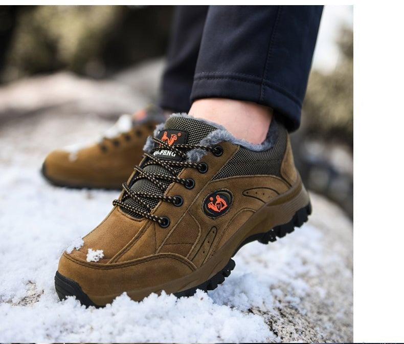Men's Winter Warm Non-Slip Hiking Sneakers Outdoor Shoes