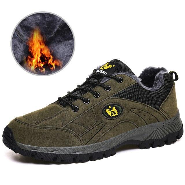 Men's Winter Warm Non-Slip Hiking Sneakers Outdoor Shoes