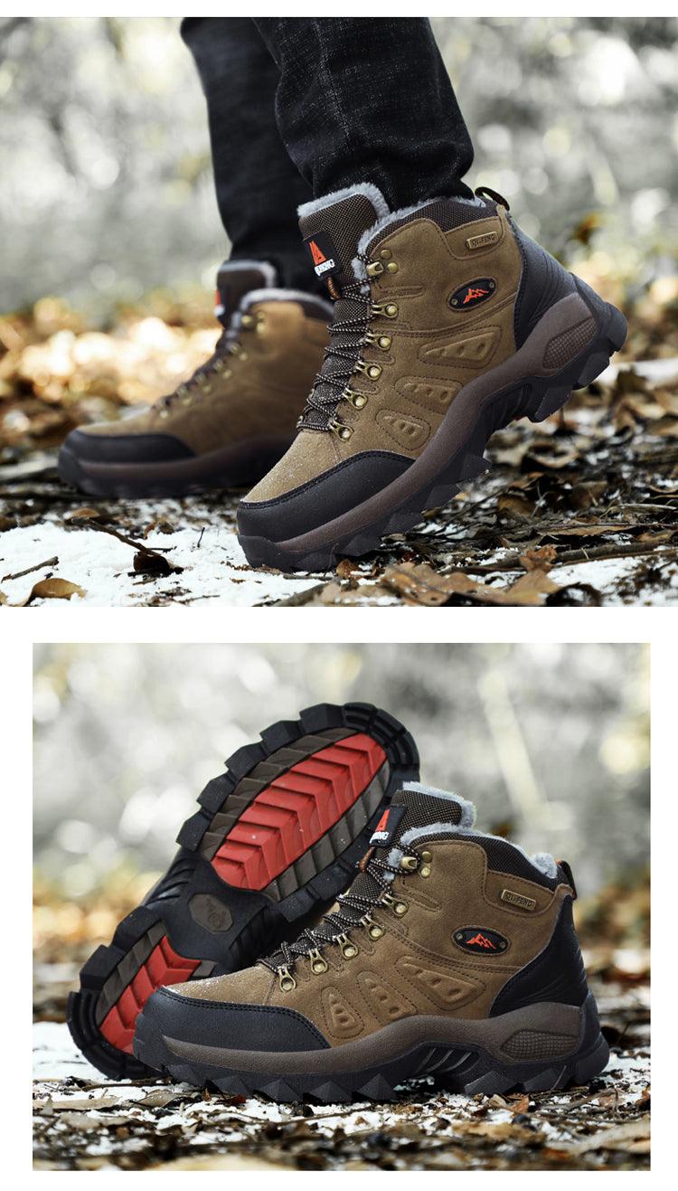 Men's Winter Warm Waterproof Non-Slip Hiking Boots