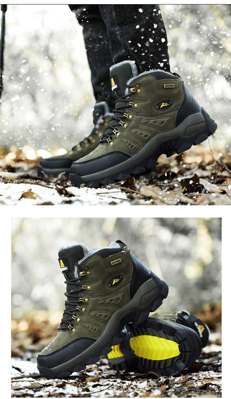Men's Winter Warm Waterproof Non-Slip Hiking Boots
