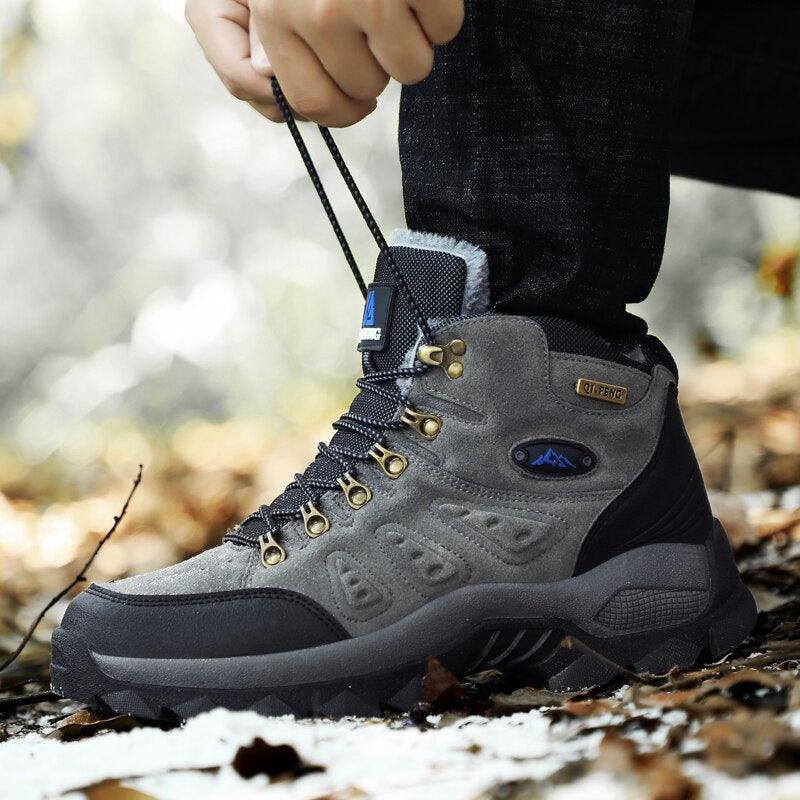 Men's Winter Warm Waterproof Non-Slip Hiking Boots