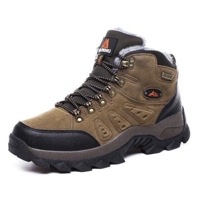 Men's Winter Warm Waterproof Non-Slip Hiking Boots