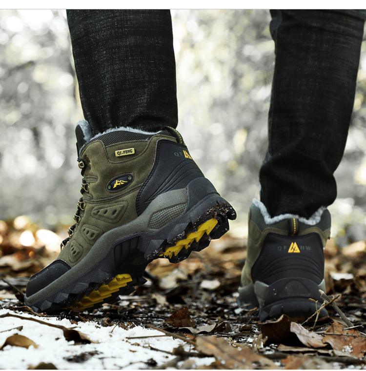 Men's Winter Warm Waterproof Non-Slip Hiking Boots