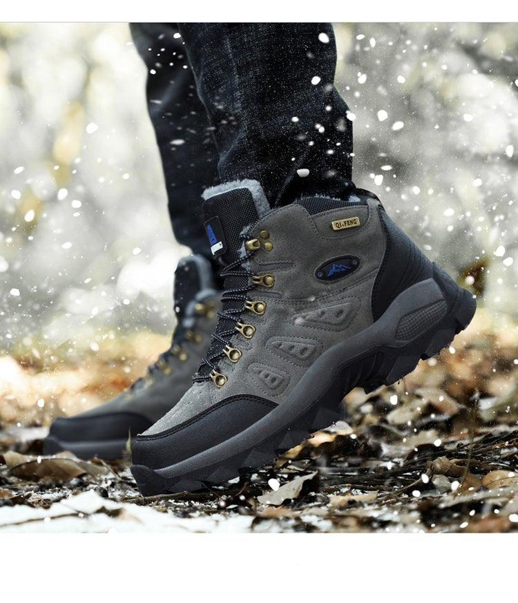 Men's Winter Warm Waterproof Non-Slip Hiking Boots