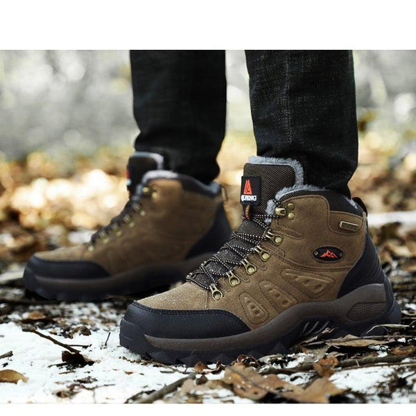 Men's Winter Warm Waterproof Non-Slip Hiking Boots